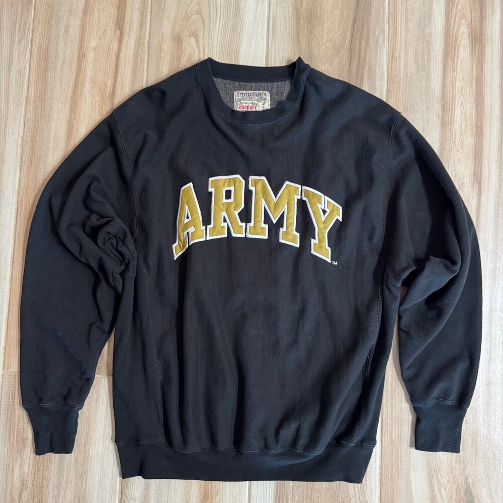 Army Sweatshirt Vintage Y2K Steve & Barry’s Size Large